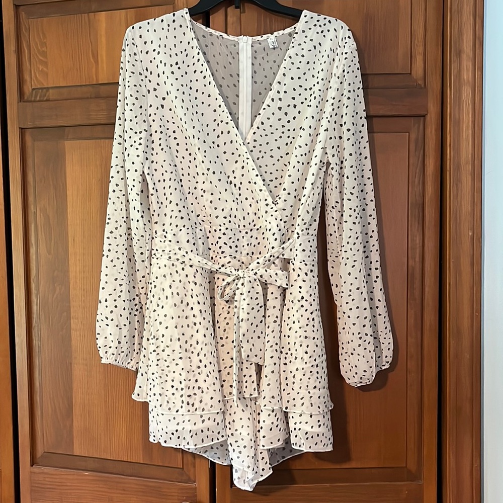 Polk a dot flowy romper